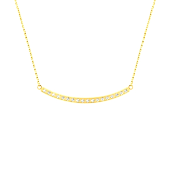 B.Tiff NY Hypoallergenic Mini "Smile" Adjust Necklaces in 3 colors Moissanite - Picture 10 of 10